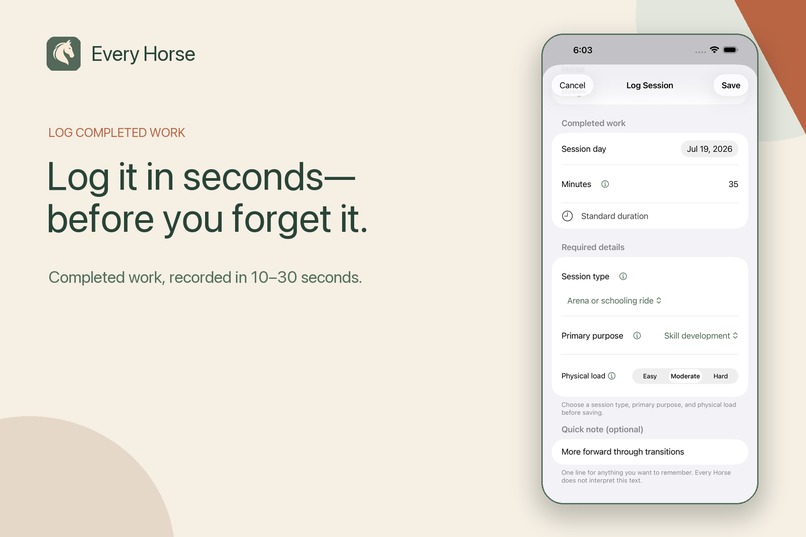 Every Horse: Training Tracker – screenshot 4