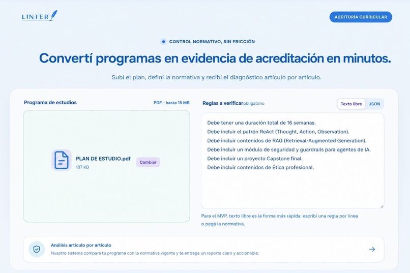 Linter  – screenshot 3