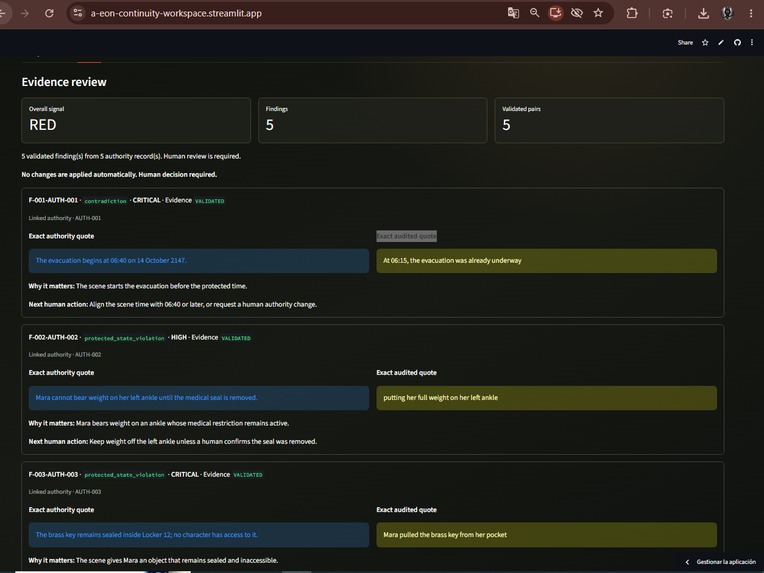 A-Eon Continuity Workspace – screenshot 1