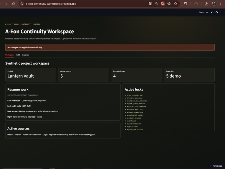 A-Eon Continuity Workspace – screenshot 3