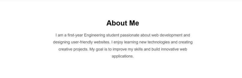 Personal Portfolio Website – screenshot 1