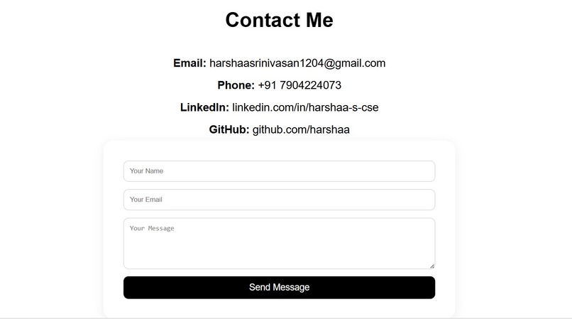 Personal Portfolio Website – screenshot 4