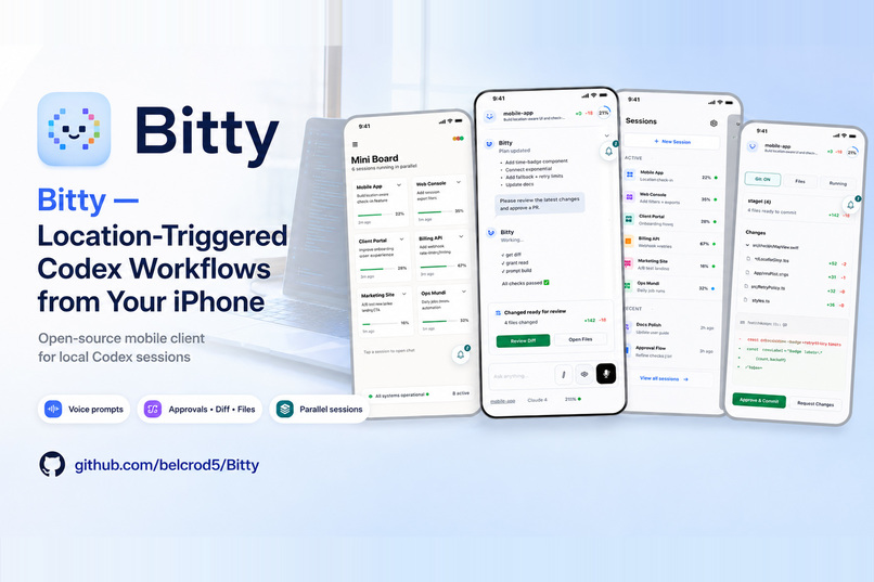 Bitty — Codex That Runs When You Arrive – screenshot 1