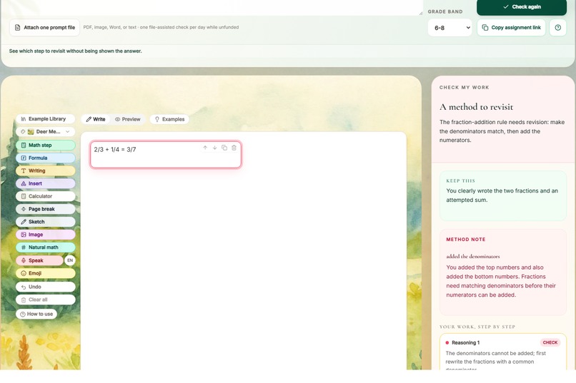 Scratchpad: where kids write math — stories, models, proofs – screenshot 1