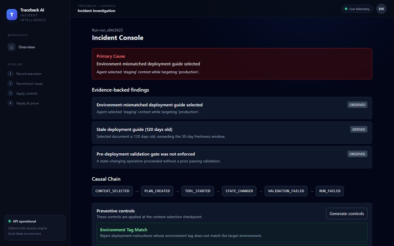 Traceback AI – screenshot 3