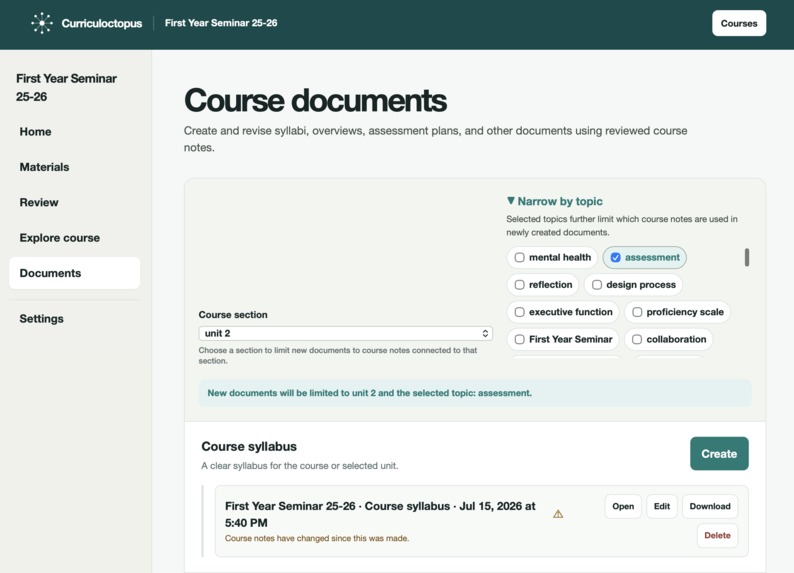 Curriculoctopus – screenshot 5