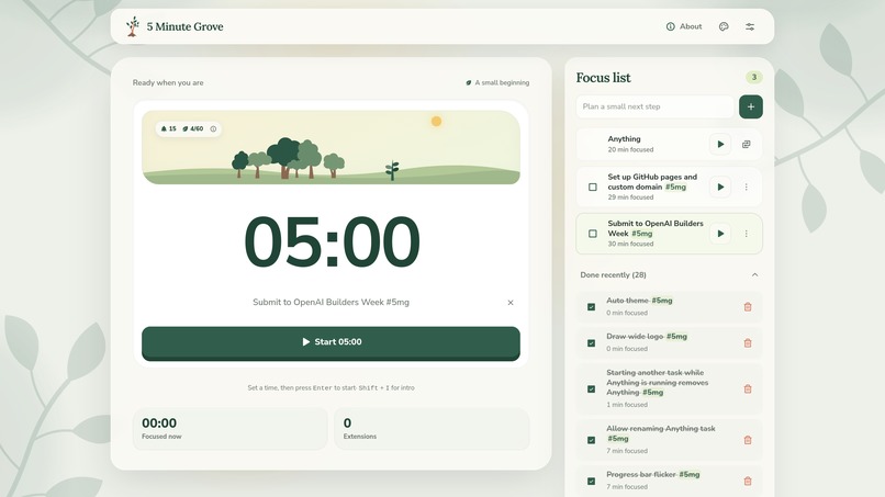 5 Minute Grove – screenshot 2