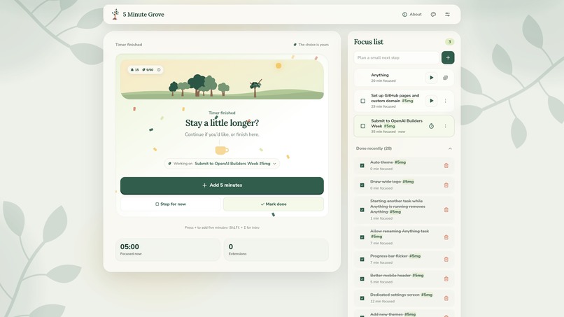 5 Minute Grove – screenshot 4