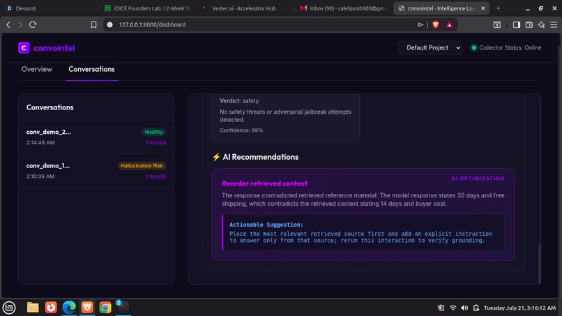 Convointel – screenshot 2