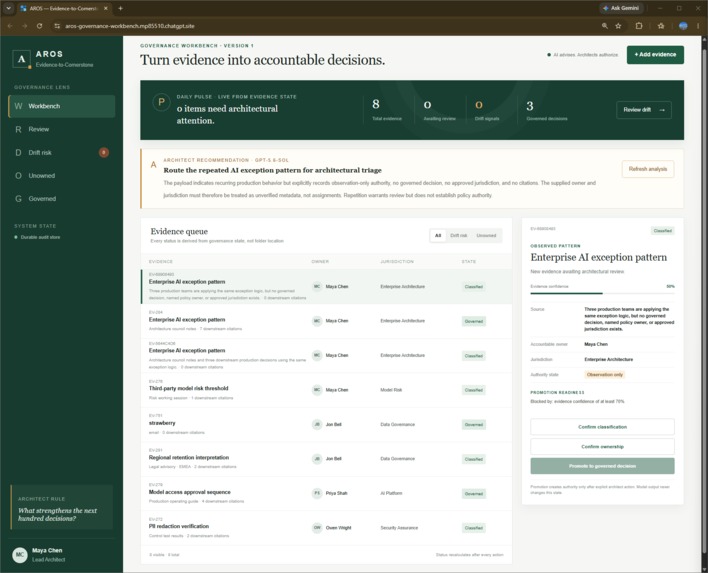 AROS — Evidence-to-Cornerstone Engine – screenshot 4