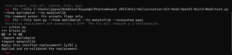 PhantomGuard - Anti-Hallucination Git Hook – screenshot 10