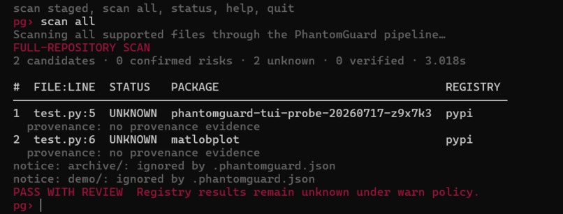 PhantomGuard - Anti-Hallucination Git Hook – screenshot 11
