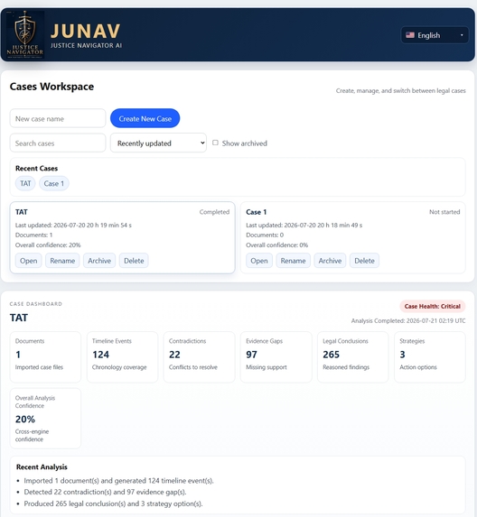 Justice Navigator AI (JUNAV AI) – screenshot 2