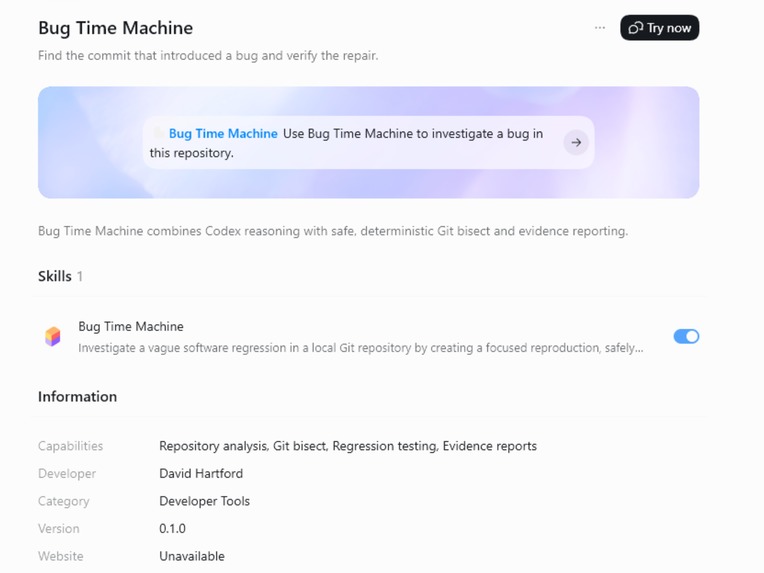 Bug Time Machine – screenshot 1