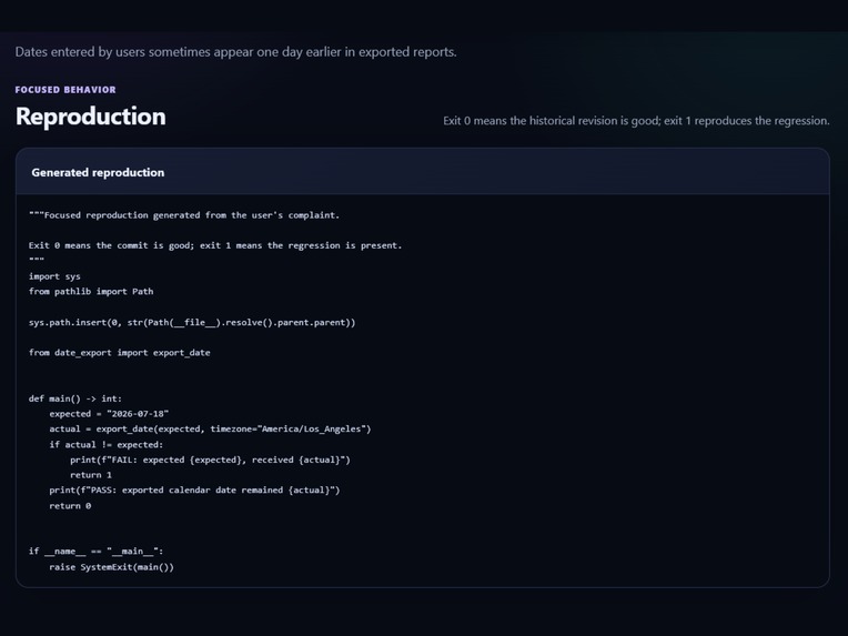 Bug Time Machine – screenshot 2