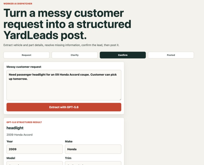 YardLeads AI Dispatcher – screenshot 5
