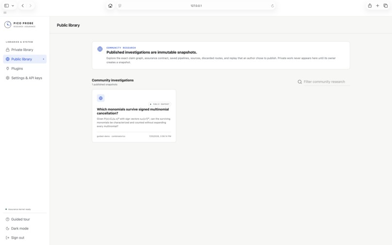 Pico Probe: Multi-Model Research Pipeline for AI-Aided Math – screenshot 3