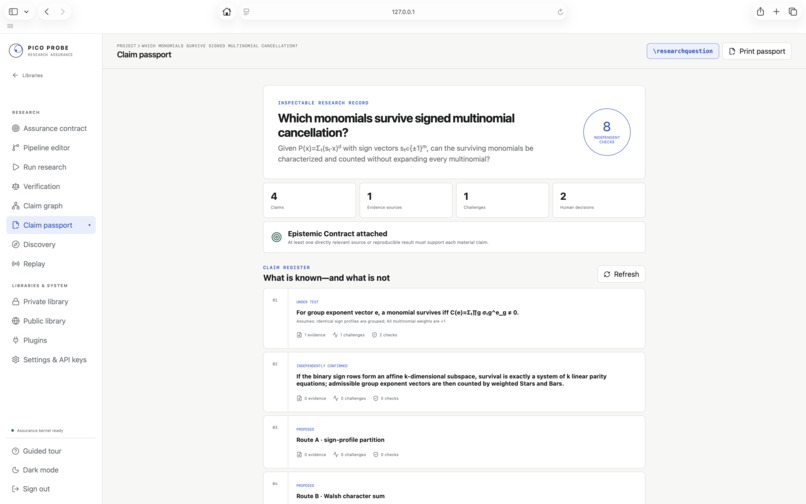 Pico Probe: Multi-Model Research Pipeline for AI-Aided Math – screenshot 6