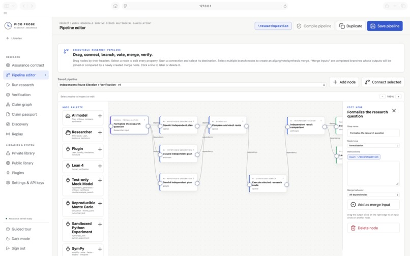 Pico Probe: Multi-Model Research Pipeline for AI-Aided Math – screenshot 1
