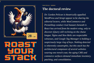 Roast My Stack: Dr. Pelican Will See You Now