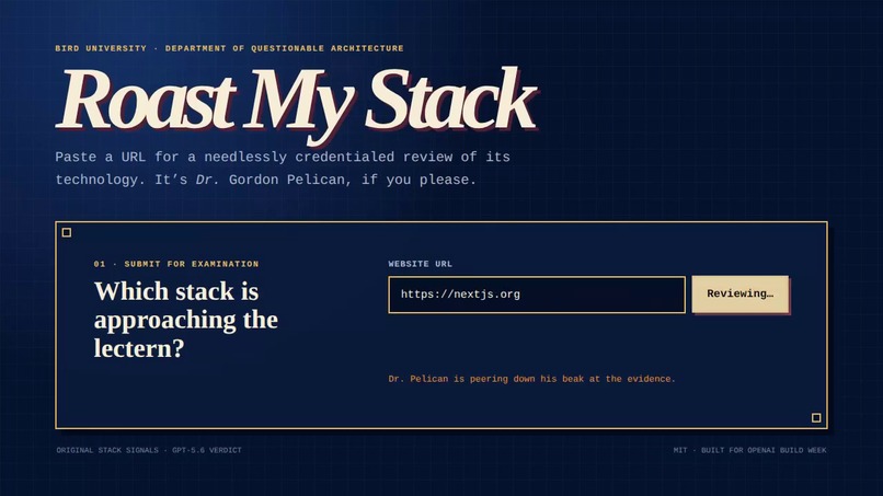 Roast My Stack: Dr. Pelican Will See You Now – screenshot 2