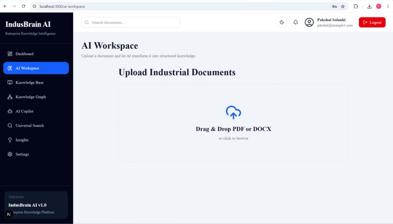 IndusBrain AI – Enterprise Knowledge Intelligence Platform – screenshot 7