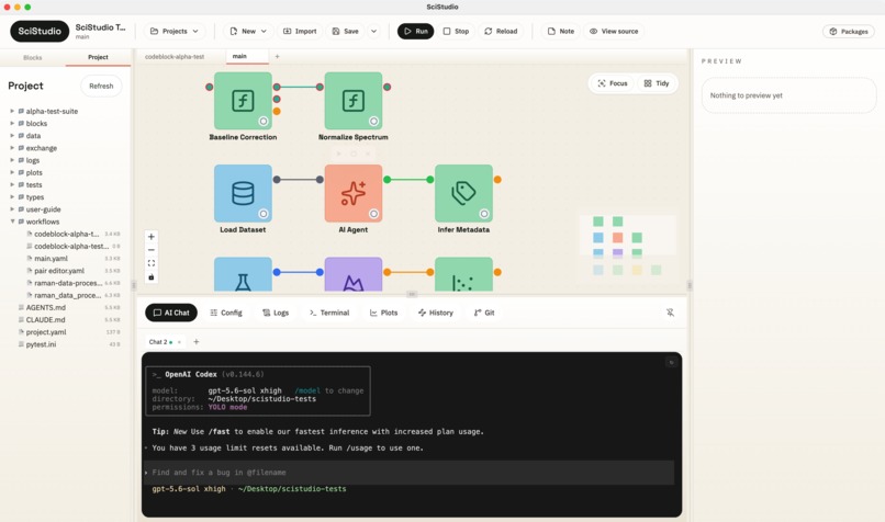 SciStudio – screenshot 1