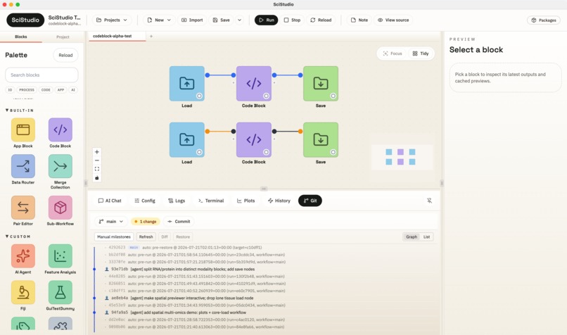 SciStudio – screenshot 2