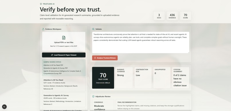 TrustLens AI – screenshot 1