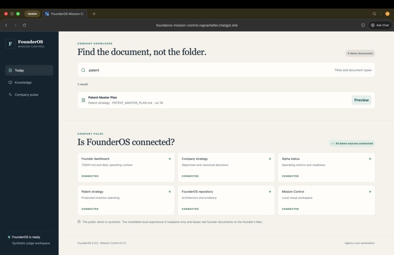 FounderOS – screenshot 3