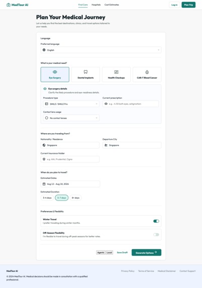 MedicalTourAgent – screenshot 2