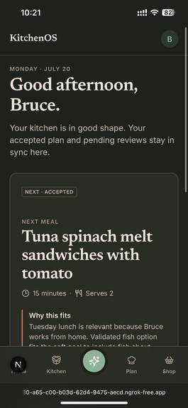 KitchenOS – screenshot 1