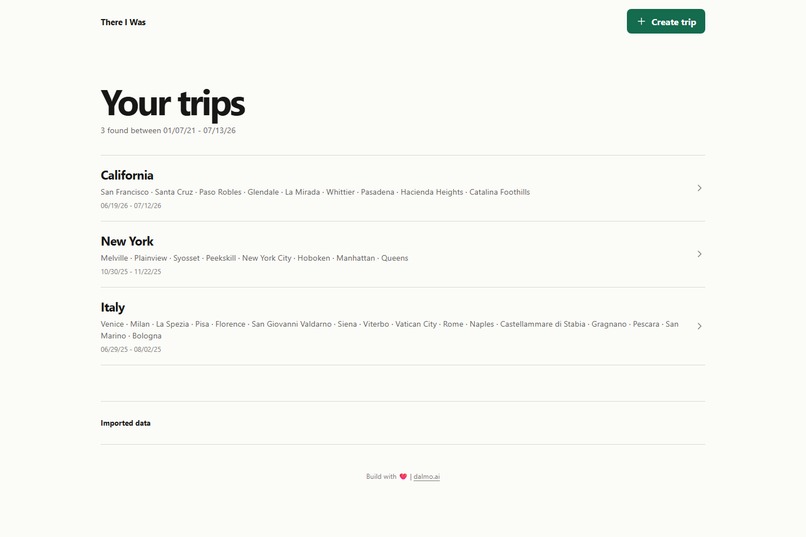 There I Was: Google's Personal Location Data Visualizer – screenshot 4