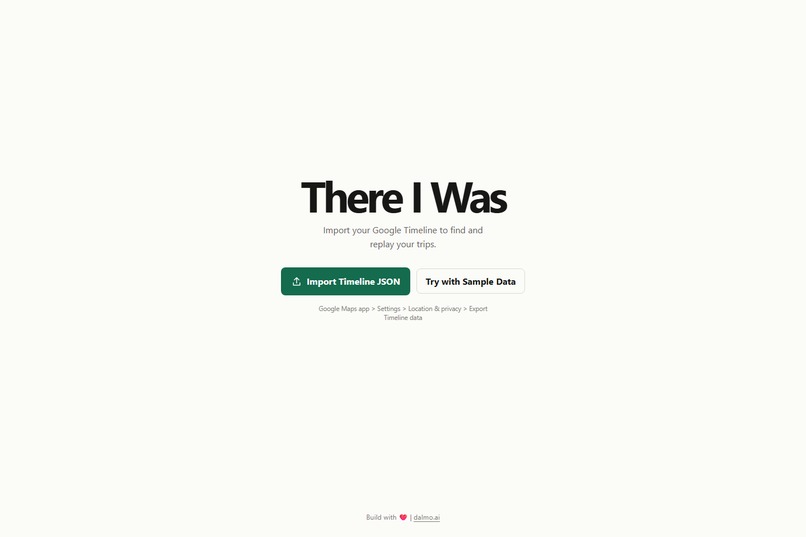 There I Was: Google's Personal Location Data Visualizer – screenshot 5