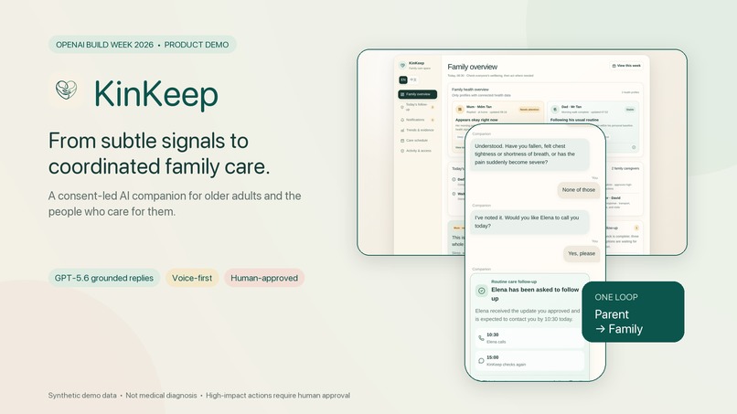 KinKeep — From Weak Signals to Coordinated Care – screenshot 1