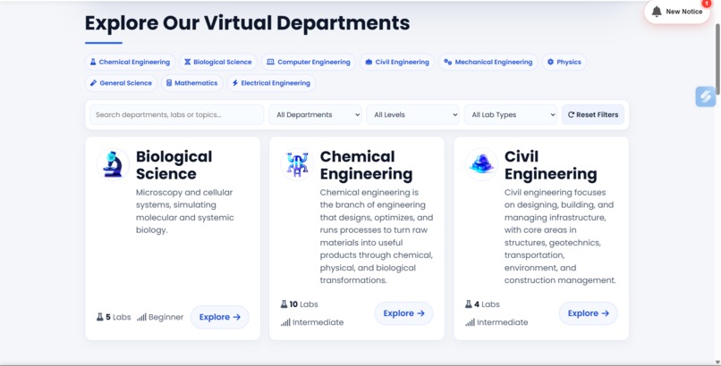 Vitual lab simulator – screenshot 4