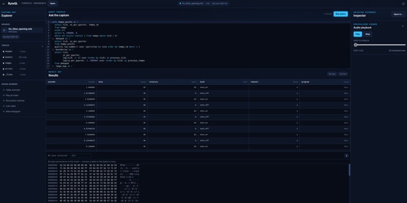 ByteQL – screenshot 2