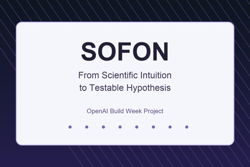 Sofon: From Scientific Intuition to Testable Hypothesis  – screenshot 1