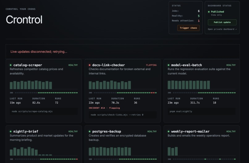 Crontrol – screenshot 1