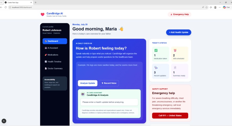 CareBridge AI – screenshot 1