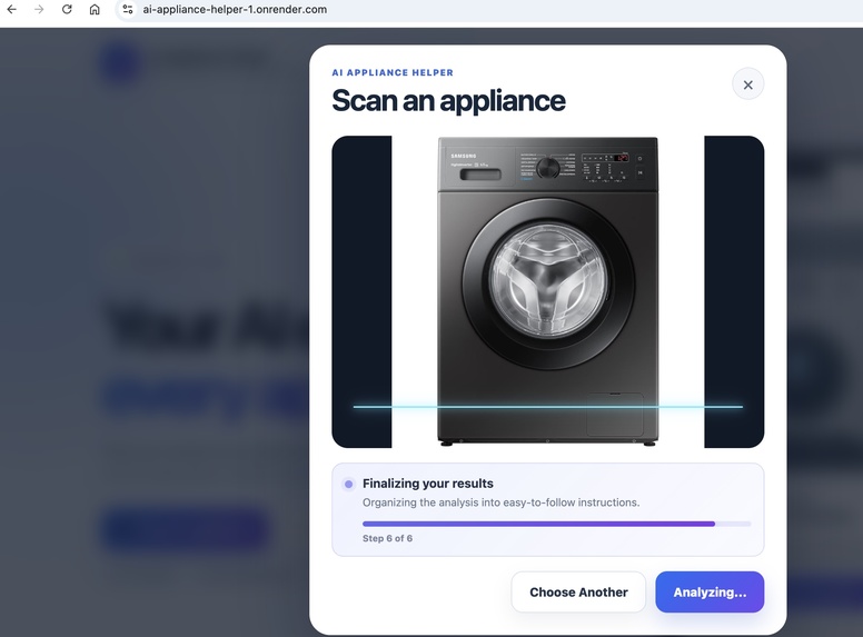 AI Appliance Helper – screenshot 4