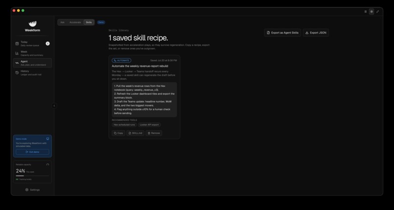 Weekform – screenshot 9