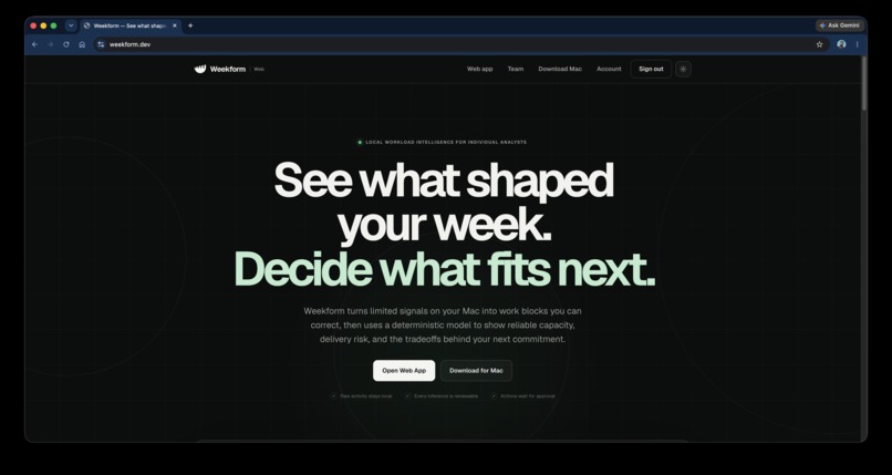 Weekform – screenshot 10