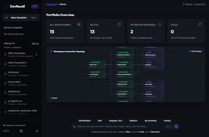 DevRecall – screenshot 3