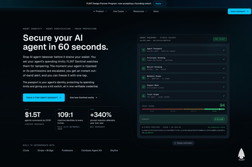 FLINT Gate: Transaction-Time Authorization for AI Agents – screenshot 2