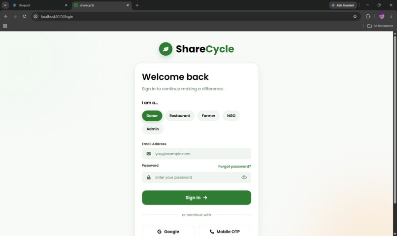 ShareCycle – screenshot 2