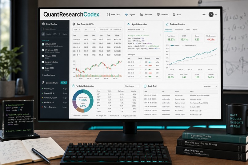 QuantResearch – screenshot 1