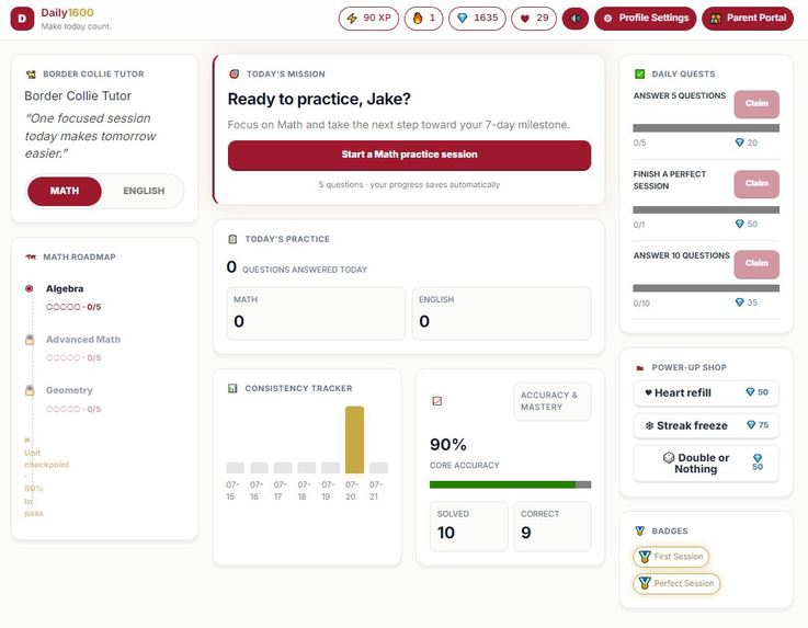 Daily1600 (SAT Prep) app – screenshot 1