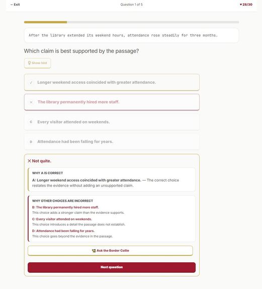 Daily1600 (SAT Prep) app – screenshot 6