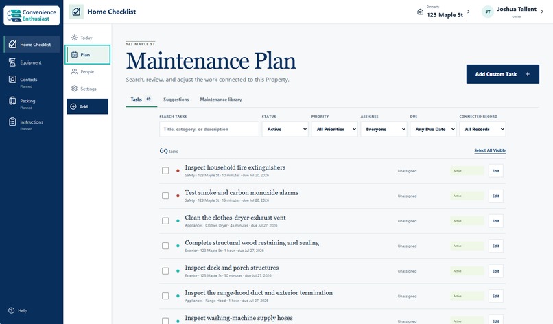 Convenience Enthusiast: Home Maintenance Checklist – screenshot 2